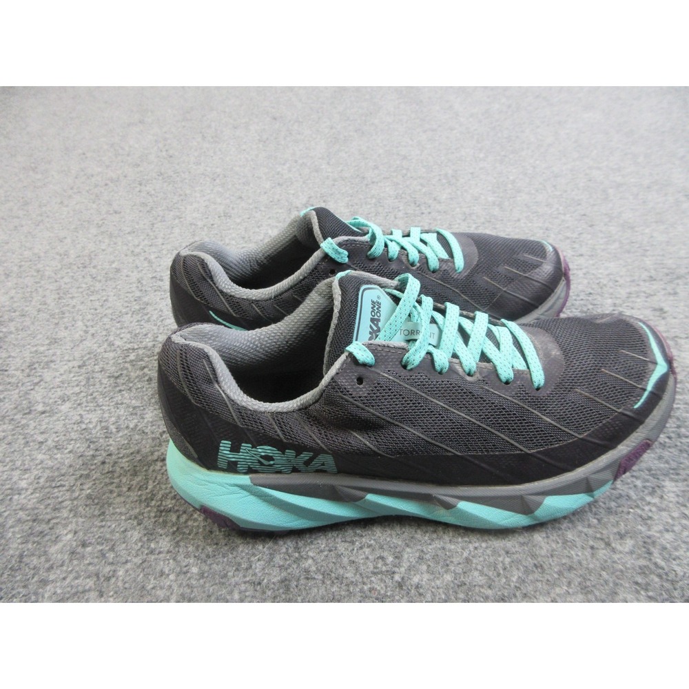 Hoka One One Torrent Shoes Womens Size 6.5 Gray Trail Running Sneakers 1097755